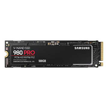 SAMSUNG 980 PRO 500GB PCIe 4.0 NVMe M.2 SSD Fast Reliable