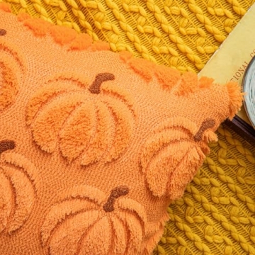 COSIBONO Fall Pumpkin Kids Pillow Covers Set of Two