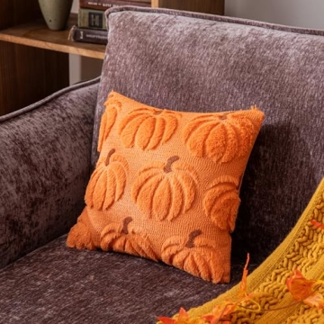 COSIBONO Fall Pumpkin Kids Pillow Covers Set of Two