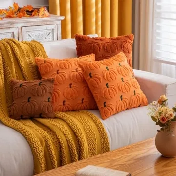 COSIBONO Fall Pumpkin Kids Pillow Covers Set of Two
