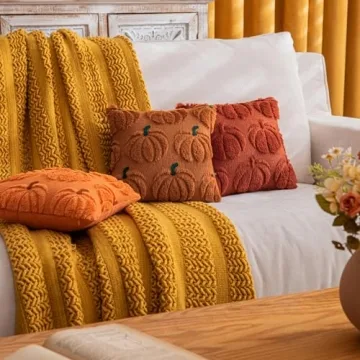 COSIBONO Fall Pumpkin Kids Pillow Covers Set of Two