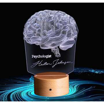 Personalized Psychologist Lamp - Custom Decor
