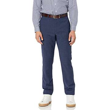 Original Penguin Men's Slim Fit Suit, Bright Blue Check, 42 Short