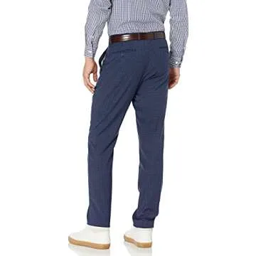 Original Penguin Men's Slim Fit Suit in Bright Blue Check