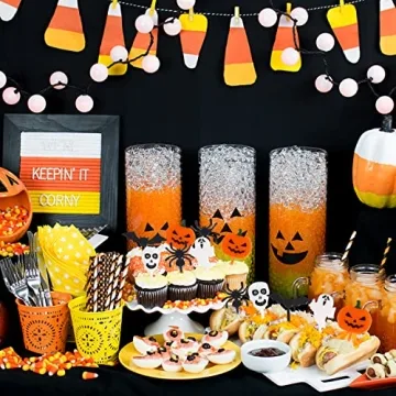 80pcs Halloween Picks Fun Toppers for Parties