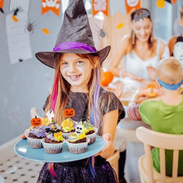 80pcs Halloween Picks Fun Toppers for Parties