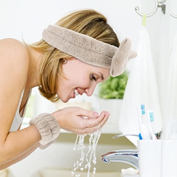 WHAVEL Spa Headband and Wristband Set for Skincare Bliss