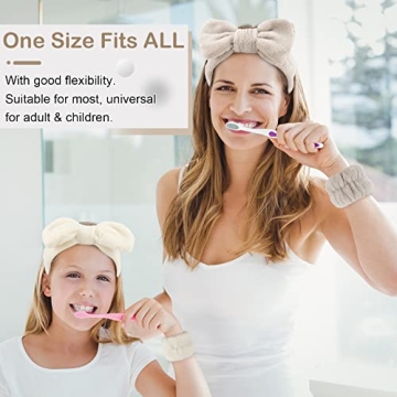 WHAVEL Spa Headband and Wristband Set for Skincare Bliss