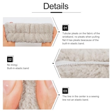 WHAVEL Spa Headband and Wristband Set for Skincare Bliss