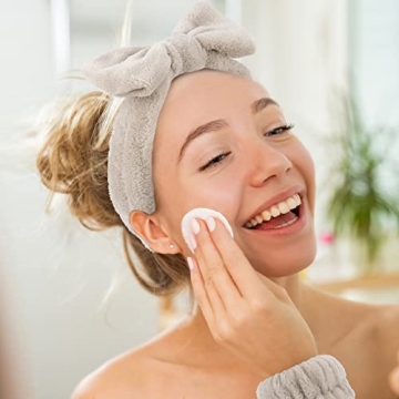 WHAVEL Spa Headband and Wristband Set for Skincare Bliss