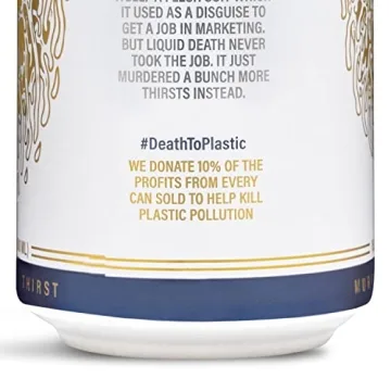 Liquid Death Sparkling Water, 12-Pack, Natural Electrolytes