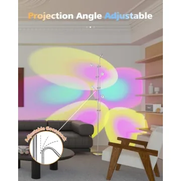 DENGALA Halo Projector Floor Lamp for Ambient Mood Lighting
