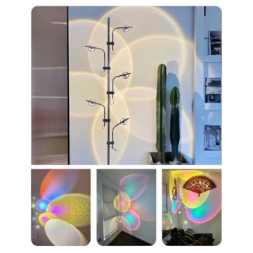 DENGALA Halo Projector Floor Lamp for Ambient Mood Lighting