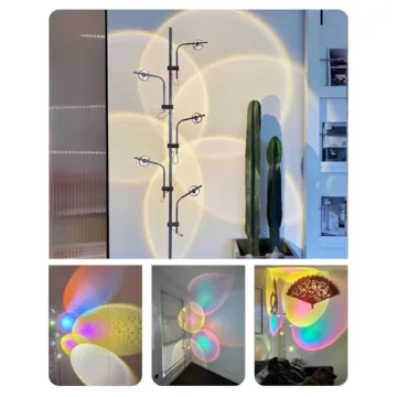 DENGALA Halo Projector Floor Lamp for Ambient Mood Lighting