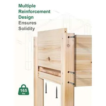 MIXC Wooden Raised Garden Bed 48”L with Legs for Outdoors
