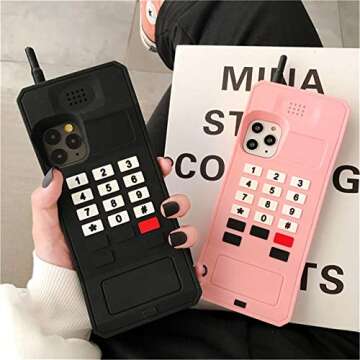 Jowhep Cute Silicone Case for iPhone 12 Pro Max 3D Design