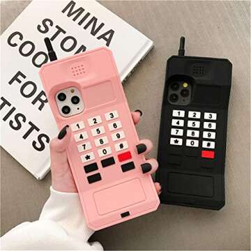 Jowhep Cute Silicone Case for iPhone 12 Pro Max 3D Design