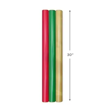 Hallmark Christmas Wrapping Paper - Set of 3 Rolls