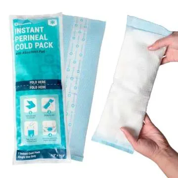 ICEWRAPS Instant Postpartum Pads for Women After Birth - Perineal Ice Packs for Postpartum Care - 12 Individually Wrapped for Your Postpartum Essentials Kit