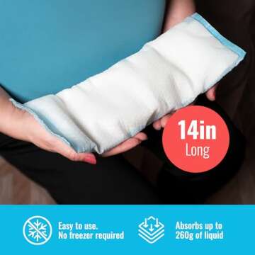 ICEWRAPS Instant Postpartum Pads for Women After Birth - Perineal Ice Packs for Postpartum Care - 12 Individually Wrapped for Your Postpartum Essentials Kit