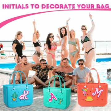 AIERSA Letter Charms for Bogg Bag - Fun and Colorful Accessories