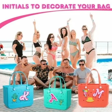 AIERSA Letter Charms for Bogg Bag - Fun and Colorful Accessories