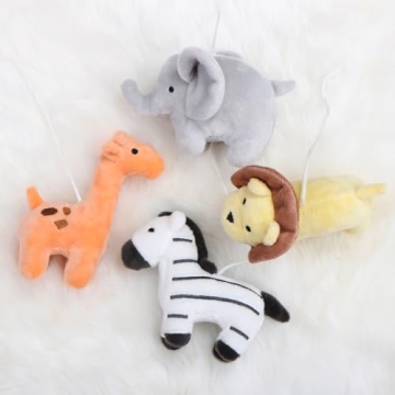 Brave Explorer Musical Crib Mobile with 12 Lullabies Safari Animals