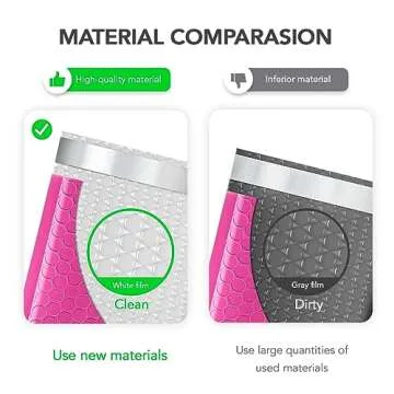 Fuxury Hot Pink Bubble Mailers 10.5x16 Inch 25 Pack, Self Seal Adhesive Waterproof Padded Envelopes, Cushioning Shipping Bags, Padded Mailers for Mailing, Packaging, Small Business Supplies, 5