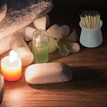 Haillai 2 Pack Handmade Ceramic Match Holder Set