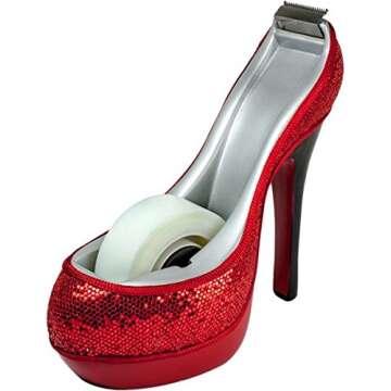 Stylish High Heel Tape Dispenser - Chic Office Accessory