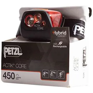 Petzl ACTIK CORE Headlamp with Rechargeable Battery