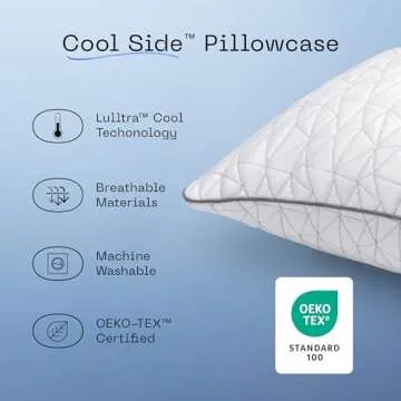 Coop Home Goods Cool Side Pillowcase for Sleep Comfort