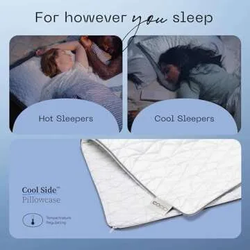 Coop Home Goods Cool Side Pillowcase for Sleep Comfort