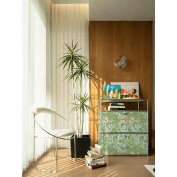 Dimoon 78.7"x16.1" Green Floral Wallpaper Peel and Stick Contact Paper Modern Gradient Butterfly Rose Paper Thicken Waterproof Leaf Flower Self Adhesive Retro Wallpaper Removable Shelf Liner Vinyl