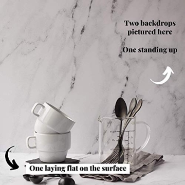 Bessie Bakes Marble Photography Backdrop 19.5 Inch