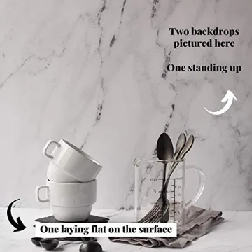 Bessie Bakes Marble Photography Backdrop 19.5 Inch