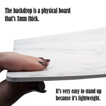 Bessie Bakes Marble Photography Backdrop 19.5 Inch