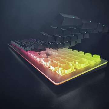 Cherry MV 3.0 Viola Wired Mechanical Gaming Keyboard. RGB Backlight with Cross Linear Viola Switches. from The Makers of The MX Switch. (Black)