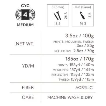 Lion Brand Yarn Basic Stitch Anti-Pilling Knitting Yarn, Yarn for Crocheting, Ecru, 555 Foot (Pack of 1)