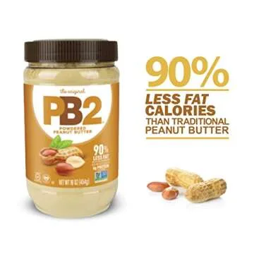PB2 Powdered Peanut Butter, 1lb Jar (2-pack)