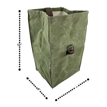 Hide & Drink, All Purpose Bag, Travel Accessory, Waxed Canvas, Handmade