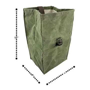 Hide & Drink, All Purpose Bag, Travel Accessory, Waxed Canvas, Handmade