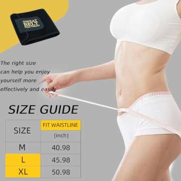 Kissleaf Waist Trainer for Women - Comfortable Sweat Band for Effective Weight Loss