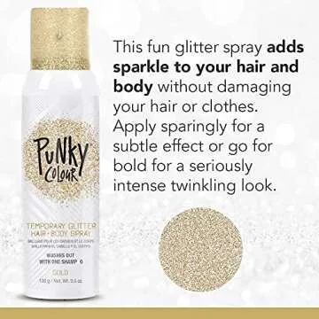 Punky Glitter Spray: Sparkle in Gold for All Occasions