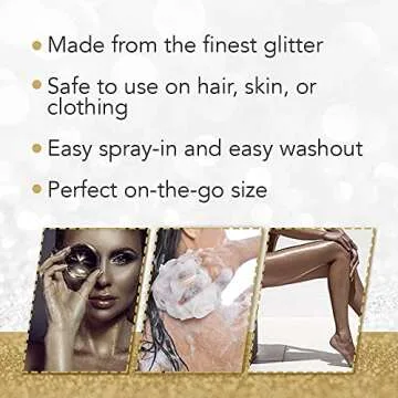 Punky Glitter Spray: Sparkle in Gold for All Occasions