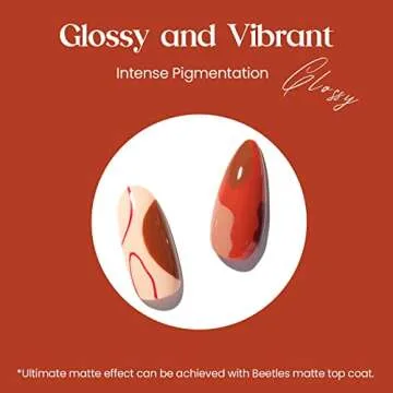 Beetles Gel Nail Polish 6 Colors Caramel Collection Red Brown Fall Skin Tones Gel Nail Polish Set Burgundy Gel Soak off Nail Uv Lamp Manicure Gifts DIY Home for Women