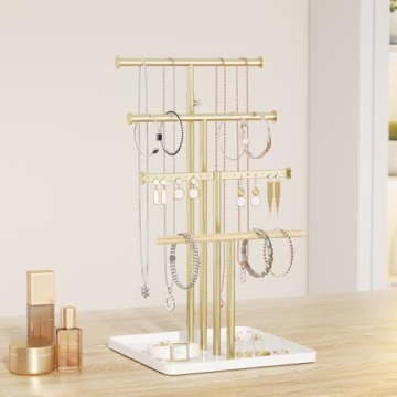 Stylish Josmimic Jewelry Organizer with Adjustable Height