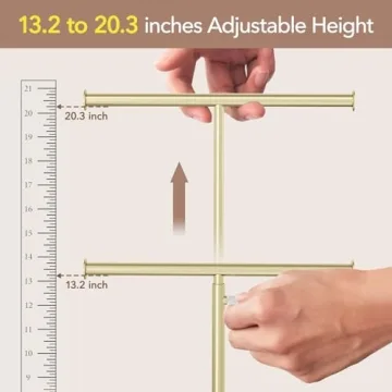 Stylish Josmimic Jewelry Organizer with Adjustable Height