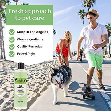 Frankie & Paisley Dog Shampoo for Allergies and Itching | Made with Plant-Based Hemp Seed Oil, Aloe, Coconut Oil | Puppy Shampoo for Sensitive Skin | Sulfate Free Shampoo and Paraben Free - 16 FL OZ