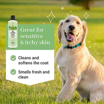 Frankie & Paisley Dog Shampoo for Allergies and Itching | Made with Plant-Based Hemp Seed Oil, Aloe, Coconut Oil | Puppy Shampoo for Sensitive Skin | Sulfate Free Shampoo and Paraben Free - 16 FL OZ
